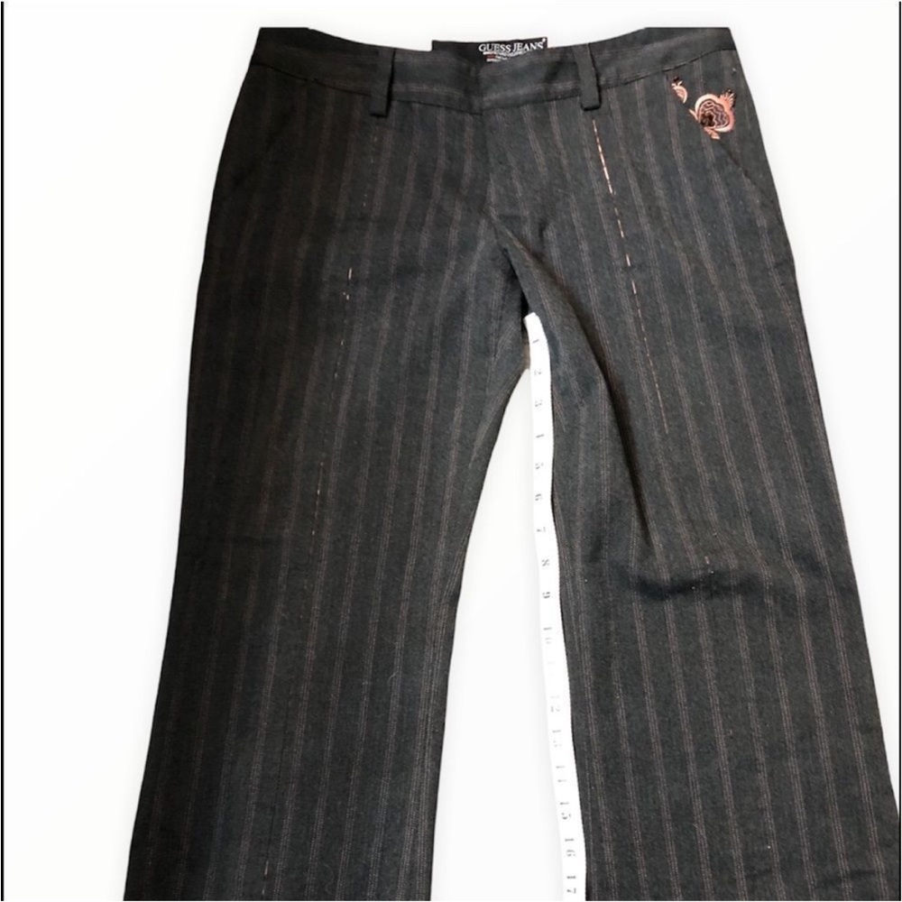 Guess vintage  gray with pink pinstripe trouser